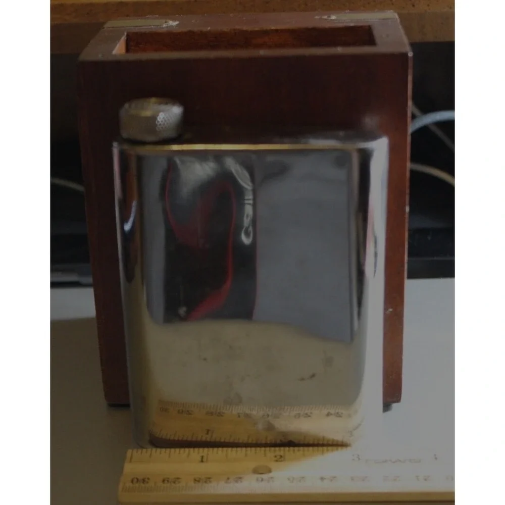 Pen/pencil holder/shadow box with cutty sark 1869 sailing ship wood Vintage
